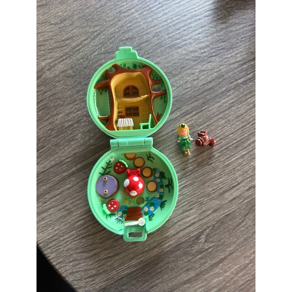 1992 Bluebird Polly Pocket - Jeweled Forest Woodland Realm - Complete